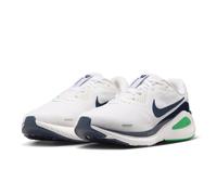 Nike Structure 26 Men's Running Shoes | UK 7 in White/Midnight Navy/Green Spark
