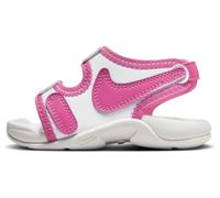 NIKE Sunray Adjust 6 (TD) Sneaker, White/Cosmic Fuchsia-Summit White, 2.5 UK Child