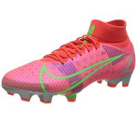 Nike Superfly 8 Pro Fg Soccer Shoe Bright Crimson/Metallic Silver 6