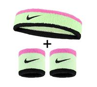 NIKE SWEAT BAND HEADBAND and WRISTBAND SET TENNIS COURT SPORTS RUNNING TRAINING