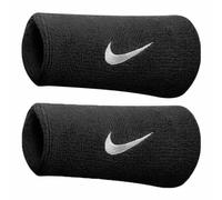 NIKE SWEATBANDS JUMBO WRISTBANDS SWOOSH BLACK OR WHITE X 1 PAIR