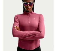 Nike - Women's Swift Dri-Fit UV 1/2-Zip Running Top - Running shirt size M, red