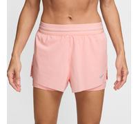 Nike Swift 2in1 Running Shorts Women - Apricot, Size XL