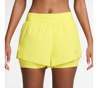 Nike Swift Running shorts Women - lemon, silver, Size XL