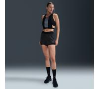 Nike Swift Women's Dri-FIT Mid-Rise 2-in-1 Printed Running Shorts - Black - Polyester/Elastane XS (UK 4-6)