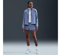 Nike Swift Women's Dri-FIT Mid-Rise 2-in-1 Running Shorts - Blue - Polyester/Elastane L (UK 16-18)