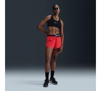 Nike Swift Women's Dri-FIT Mid-Rise 2-in-1 Running Shorts - Red - Polyester/Elastane XS (UK 4-6)