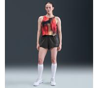 Nike Swift Women's Dri-FIT Mid-Rise 2-in-1 Running Shorts - Thunder Grey XL (UK 20-22)