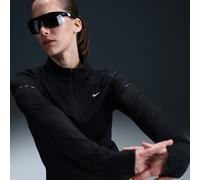 Nike Swift Women's Dri-FIT UV 1/4-Zip Running Top - Black - Polyester/Elastane XS (UK 4-6)