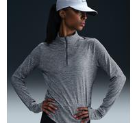 Nike Swift Women's Dri-FIT UV 1/4-Zip Running Top - Grey - Polyester/Elastane XXS