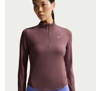 Nike Swift Women's Dri-FIT UV 1/4-Zip Running Top - Purple - Polyester/Elastane L (UK 16-18)