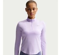 Nike Swift Women's Dri-FIT UV 1/4-Zip Running Top - Purple - Polyester/Elastane S (UK 8-10)