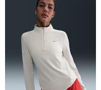 Nike Swift Women's Dri-FIT UV 1/4-Zip Running Top - White - Polyester/Elastane XL (UK 20-22)