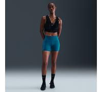 Nike Swift Women's High-Waisted 10cm (approx.) Tight Running Shorts with Pockets - Blue - Polyester/Elastane S (UK 8-10)
