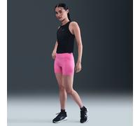 Nike Swift Women's High-Waisted 10cm (approx.) Tight Running Shorts with Pockets - Pink - Polyester/Elastane XS (UK 4-6)