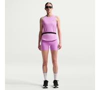 Nike Swift Women's High-Waisted 10cm (approx.) Tight Running Shorts with Pockets - Purple - Polyester/Elastane L (UK 16-18)