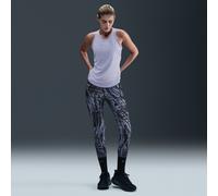 Nike Swift Women's High-Waisted 7/8 Printed Running Leggings - Blue - Internal Drawcord L (UK 16-18)