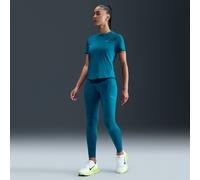 Nike Swift Women's High-Waisted 7/8 Running Leggings with Pockets - Blue - Internal Drawcord L (UK 16-18)