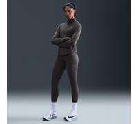 Nike Swift Women's High-Waisted 7/8 Running Leggings with Pockets - Grey - Polyester S (UK 8-10)