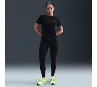 Nike Swift Women's High-Waisted 7/8 Running Leggings With Reflective Design Accents - Black - Polyester/Elastane S (UK 8-10)