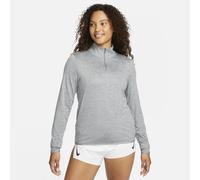 Nike Swift Women's UV Protection 1/4-Zip Running Top - Grey - Polyester/Elastane S (UK 8-10)