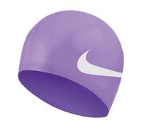 Nike Swim Big Swoosh Cap Bright Violet, Solid Silicone Unisex-Adult, Multicolor, One Size