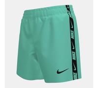 NIKE Swim Breaker Logo Tape 4" Volley Short Bleached Turq