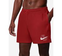Nike Swim Breaker Swim Logo 5Inch Volley Swim Shorts Pearl Ruby Red - M