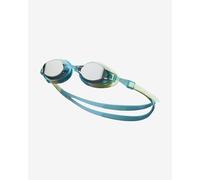 Nike Swim Chrome Swimming Goggles Blue Green with Mirrored Lenses Grey Kids