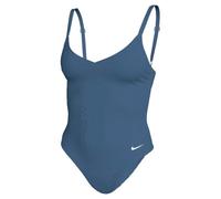 Nike Swim Effortless Essential V-neck Swimsuit Blue S Woman
