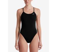 NIKE Women's Cut-out One Piece Swimsuit, Black/White, 34 UK
