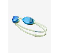 Nike Swim Legacy Swimming Goggles Green with Blue Mirrored Lenses