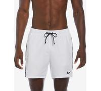 Nike Swim Logo Tape pure white black swimsuit - XL