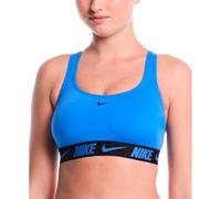 Nike Swim Logo Tape Bikini Top Light Blue Women - M