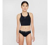 Nike Swim Older Kids' (Girls') Cross-Back Midkini Set - Black - Nylon/Elastane S