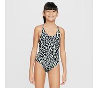 Nike Swim Older Kids' (Girls') Lace-Up One-Piece - Yellow - Nylon/Elastane XS