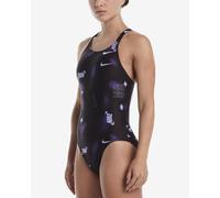 Nike Swim Performance Practice Fastback One Piece Swimsuit black lilac Women - 30