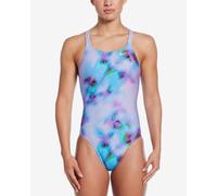 Nike Swim Performance Practice Fastback One Piece Swimsuit lilac blue Women - 40