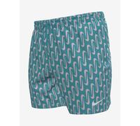 Nike Swim Swoosh Link Swimsuit Turquoise Blue Pink - S