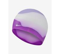 Nike Swim Tye-Dye Silicone Swimming Cap Violet White Kids