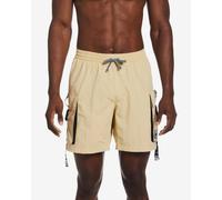 Nike Swim Volley Belt Logo 7" Swim Shorts Beige - S
