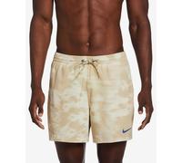 Nike Swim Volley Floral 5" Swim Shorts Dark Beige Light Beige - XS