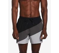 Nike Swim Volley Stripe 5" Swim Shorts Black Grey - XS
