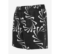 Nike Swim Volley Total Logo 4” Swimming Shorts Black White - S