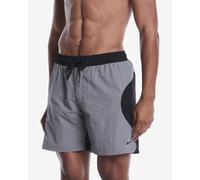Nike Swim Zip Colour Block 7Inch Volley Swim Shorts Grey Black - XS