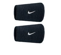 Nike Swoosh Classic Doublewide Wristbands (2 Pack) in Black
