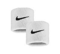 Nike Swoosh Classic Small Wristbands - White/Black Unisex, One Size