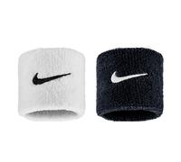 Nike Swoosh Classic Wristbands (2 Pack) in Black/White