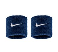 Nike Swoosh Classic Wristbands 2-Pack Sweatbands Tennis Fitness Running Wristbands Sports, College Navy/White, One Size