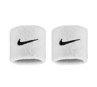 Nike Swoosh Classic Wristbands 2-Pack Sweatbands Tennis Fitness Running Wristbands Sports, White/Black, One Size